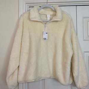 Cream Fuzzy Pullover